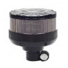GYROPHARE LED ORANGE TIGE RIGIDE 12-24V / Base noire - I000366