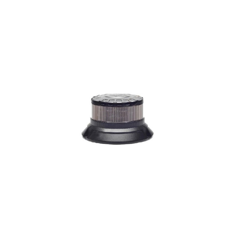 GYROPHARE LED ORANGE A POSER 12-24V / Base noire - I000368