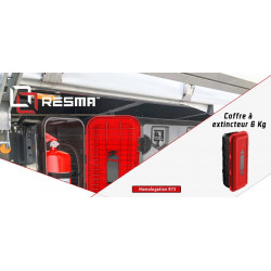 COFFRE EXTINCTEUR 6 KG NOIR  Avec vitre - A450190