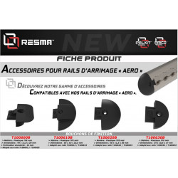 BOUCHON plastique pour Rails aéro Réfs T100612-T100613 - T100610B